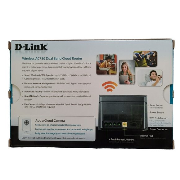 D-Link Wireless AC 750 Dual Band Cloud Router (DIR-810L) NIB! - Picture 6 of 7